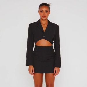 Cut Out Blazer Dress